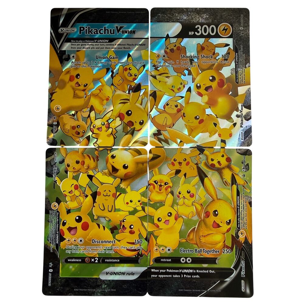 Pokémon Pikachu V-Union Set SWSH141 Black Star Promos Anniversary Connecting NM+